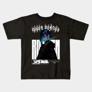 Inner Demons Anime Girl Kids T-Shirt